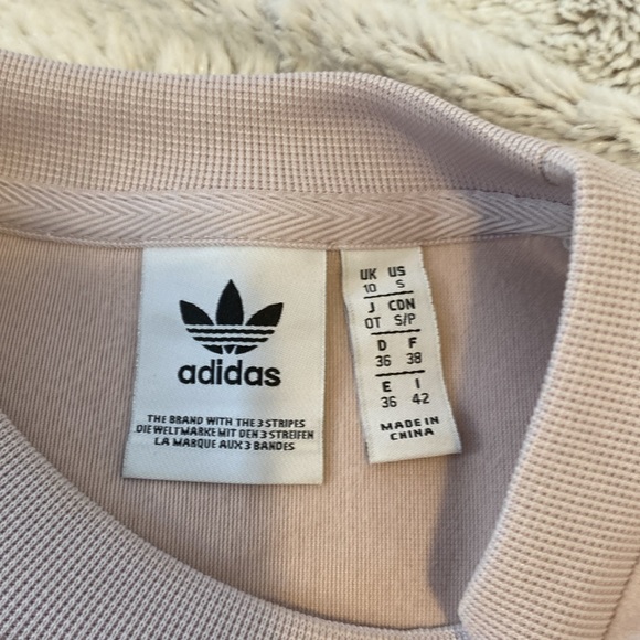 Adidas lilac velour t-shirt dress - Picture 3 of 4